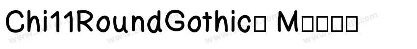 Chi11RoundGothic_ M字体转换